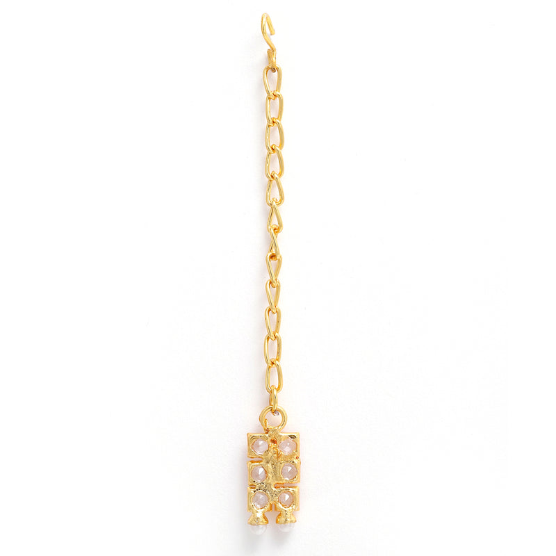Gold-Plated & Stone Studded Handcrafted Jewellery Set