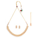 Gold-Plated & Stone Studded Handcrafted Jewellery Set