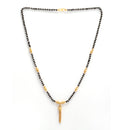 Gold Plated Black Beaded Mangalsutras Set of 3