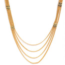 Gold-Plated Floral Textured Jewellery Set Combo