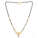 Gold Plated Black Beaded Mangalsutras Set of 3