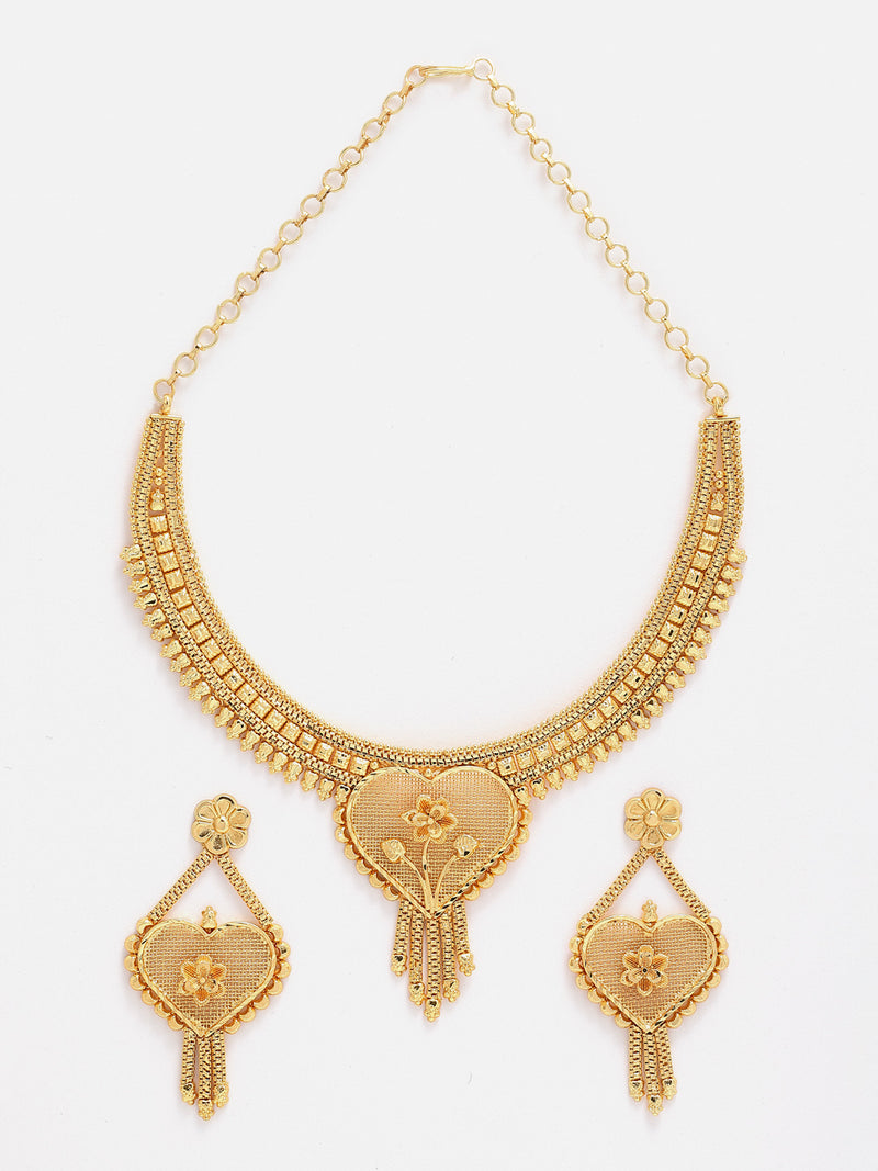 Gold-Plated Taselled Jewellery Set