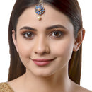 Gold-Plated Pearl Flower Maang Tikka Combo Set