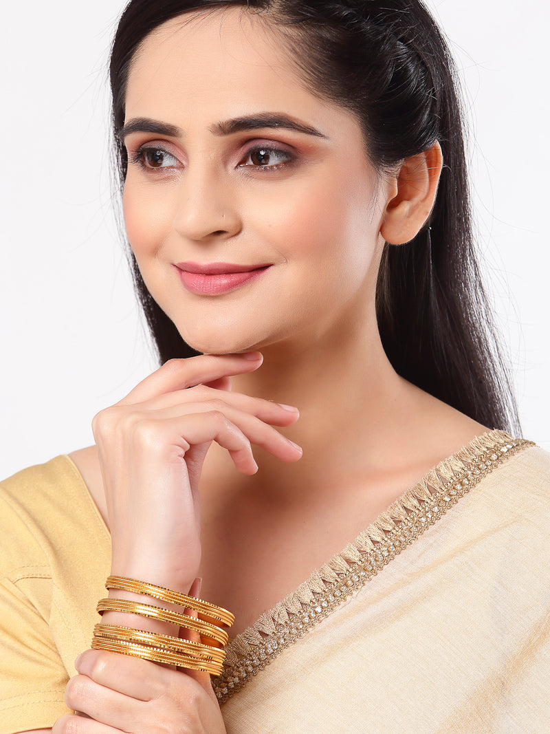 Traditional Gold Plated Designer Bangles Jewellery for Women & Girls