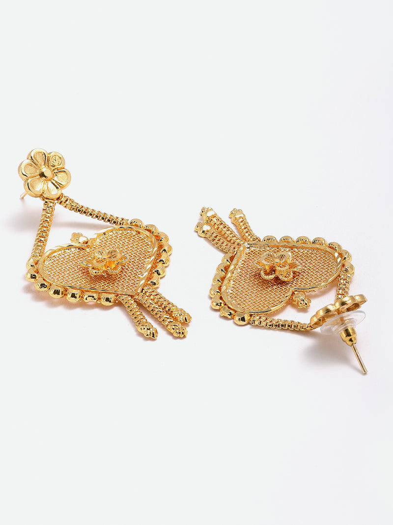 Gold-Plated Taselled Jewellery Set