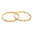 Gold-Plated Polki Red  Temple Coin Jewellery Set with Bangles & Earrings