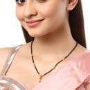 Gold Plated Black Beaded Mangalsutras Set of 3