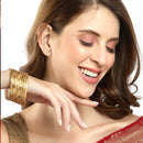 Set Of 24 Gold-Plated Textured Bangles