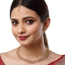 Gold-Plated & Stone Studded Handcrafted Jewellery Set