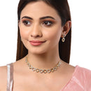 Jewellery Set Gold Plated Heart Shaped American Diamond Necklace Set