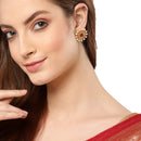 Set of 4 Gold-Toned Contemporary Studs Earrings