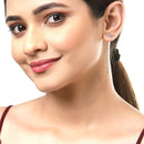 Set of 4 Gold-Plated White Contemporary Drop Earrings