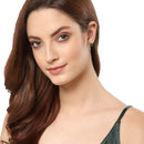 Green, Silver, Yellow, Blue & Red Square Princess Shaped Studs Earrings