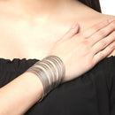 Rhodium-Plated with Oxidised Silver-Tone Set Of 24 Pcs Bangles For Women and Girls