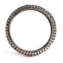 Set Of 2 Silver-Plated Artistic Designed Bangles