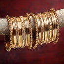 Oxidised Gold-Plated Set Of 40 Bangles