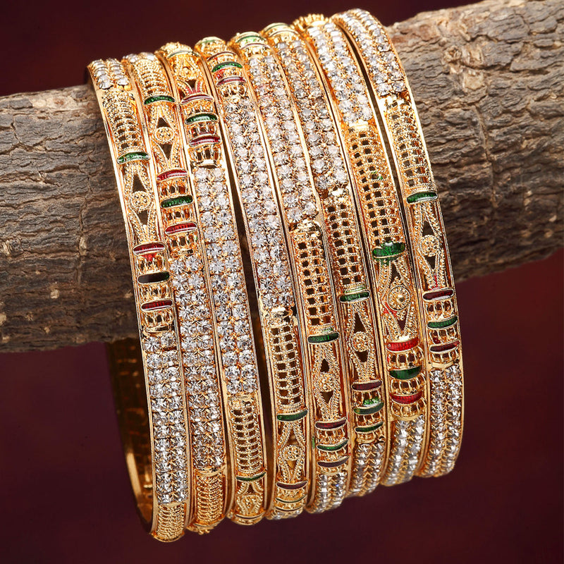 Gold Plated Brass Bangle Jewellery For Women & Girls