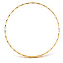 Set of 10 Gold-Plated Textured Handcrafted Bangles