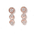 Rose Gold-Plated CZ & American Diamond Studded Handcrafted Jewellery Set