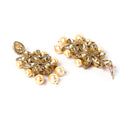 LCT Gold-Plated & Yellow Kundan Studded Multi-Stranded Jewellery Set Combo