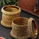 Gold-Plated Set Of 28 Bangles