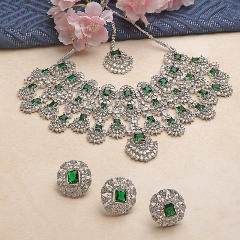 Kiara Advani Inspired Wedding Jewellery Set - GREEN