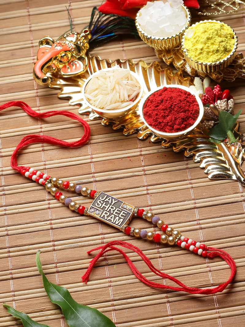 Traditional Religious JAI SHREE RAM Multistrand  Rakhi