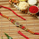 Rakhi World's Best BHAI With Gold-Plated OM Power Ranger Combo Rakhi Bracelet Set of 5