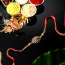 Traditional Artificial Beads & Stones Studded Designer Rakhi For Brother