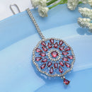 Rhodium Plated Silver Toned Red & White American Diamond Studded Bridal Maang Tikka