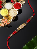 Big Bro Charm & Red Beads Rakhi