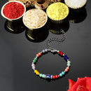 Rakhi World's Best BHAI With Gold-Plated OM & Enamelled Mor Pankh Rakhi