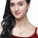 Gold-Plated Quirky Design Mangalsutra with Earrings