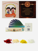 Traditional Peacock Design Artificial Beads Studded Radhe Radhe Embossed Rakhi