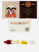 Best Brother Charm & Beads Stringed Rakhi