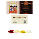 Rakhi World's Best BHAI With Gold-Plated Kundan & Kids Power Ranger Combo Rakhi Bracelet Set of 5