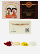 Traditional Wooden Beads stringed Rakhi
