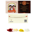 Orange Beads & Best BHAI Beads Stringed With Gold Plated Lumba For Bhabhi Combo Rakhi Bracelet Set of 3 Rakhi