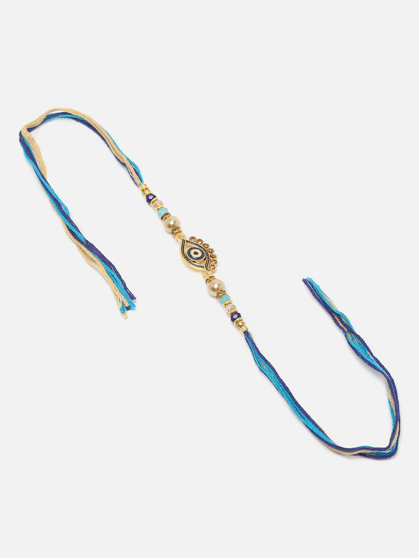 Evil Eye Charm & Beads Stringed Rakhi