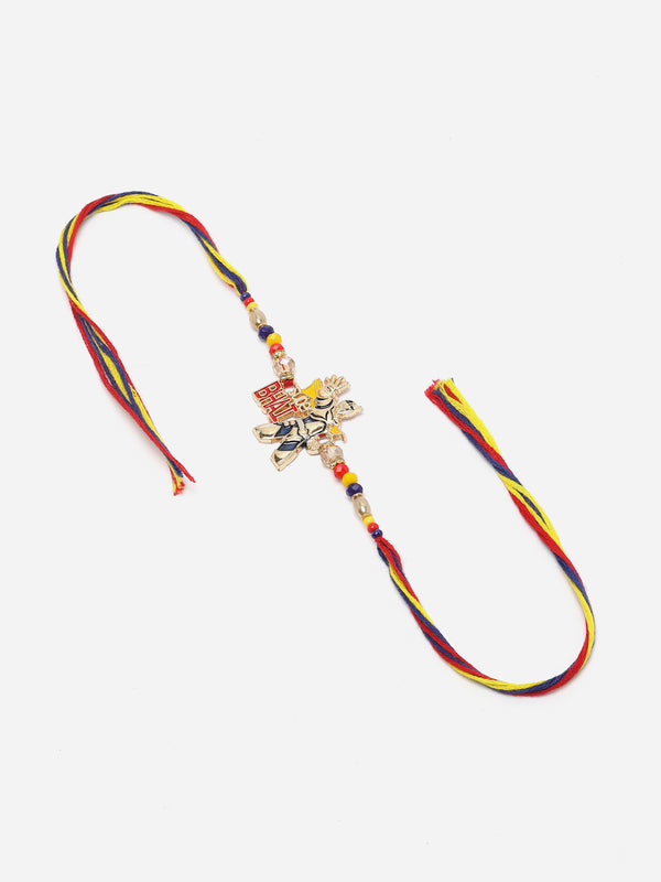 Power Ranger Super Bhai Charm & Beads Stringed Rakhi For Kids