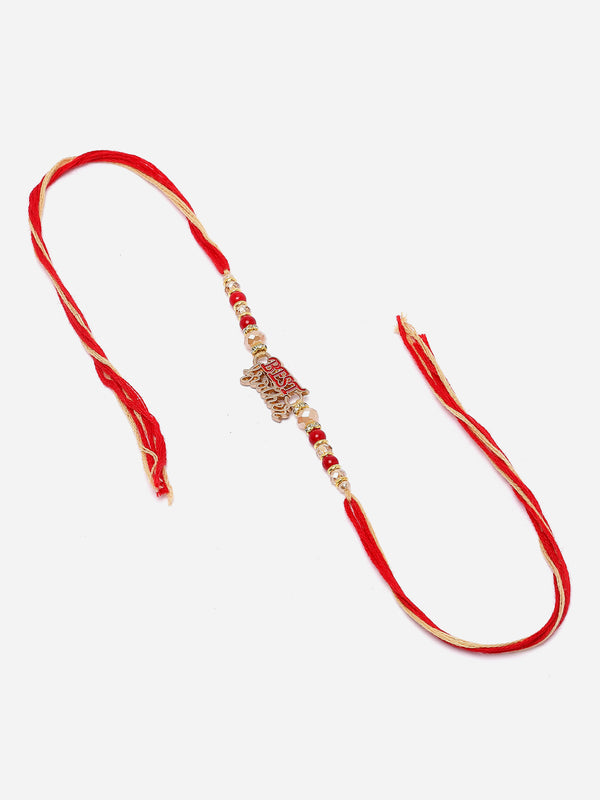 Best Brother Charm & Beads Stringed Rakhi