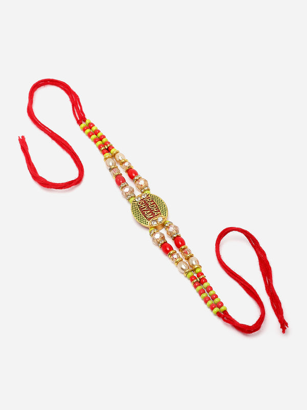 Traditional Religious Radha Shyam Multistrand Rakhi