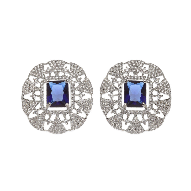 Kiara Advani Inspired Wedding Jewellery Set - NAVY BLUE