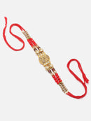Big Bro Charm & Red Beads Rakhi