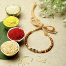 Red Enamelled Kundan & Kids Power Ranger Combo Rakhi Bracelet Set of 5