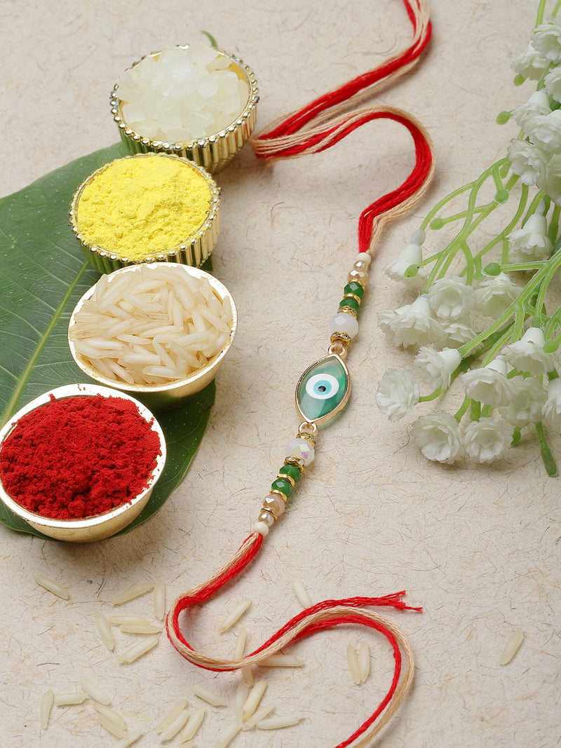 Blue charm Evil Eye Rakhi For Brothers