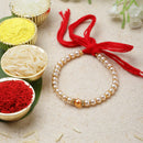 Combo of 5 Rakhi Rakhi Evil Eye & Flower Rakhi Beads With Cotton Thread for Boys & Men