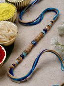 Evil Eye Stone & Wooden Beads stringed Rakhi
