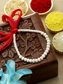 White Pearl Studded Rakhi