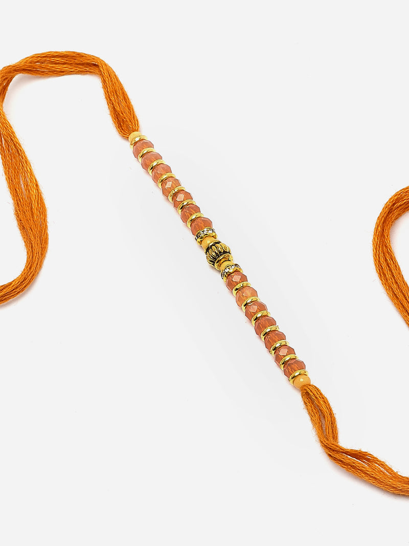 Traditional Classy Beads stringed Rakhi